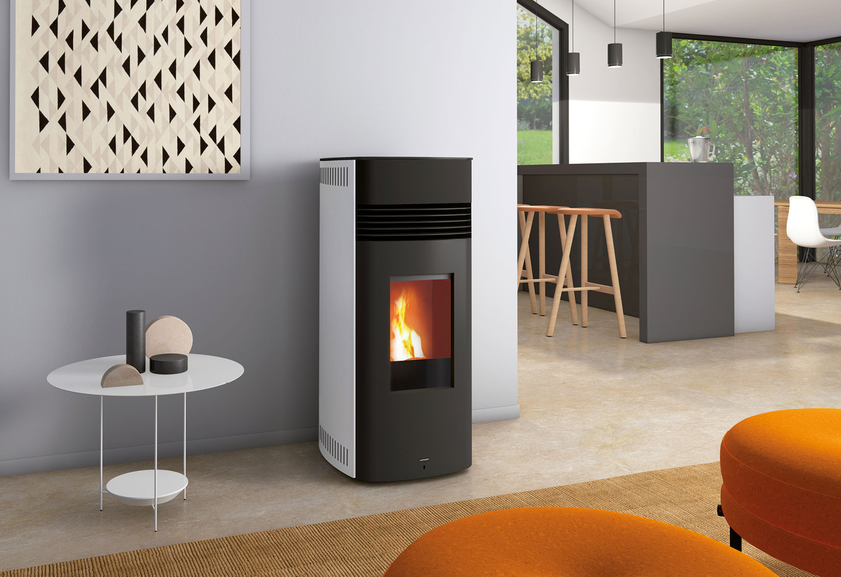 Wood Burning Stoves from Palazzetti - the Camilla wood stove